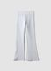 Girls&rsquo; grey flared trousers in stretchy organic cotton_3