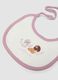 Bipack bavaglini rosa e viola in puro cotone organico con stampa Disney_2