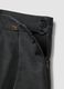 Grey pleated stretch viscose culotte skirt_5