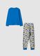 Multicolour Batman print pure organic cotton pyjamas_1
