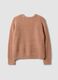 Pink ribbed stretch-wool jumper, regular fit_6