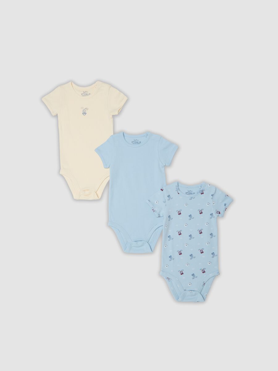 3-pack of multicolour organic cotton bodysuits for babies and toddlers_0