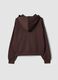 Brown stretch modal hoodie in a regular fit_2