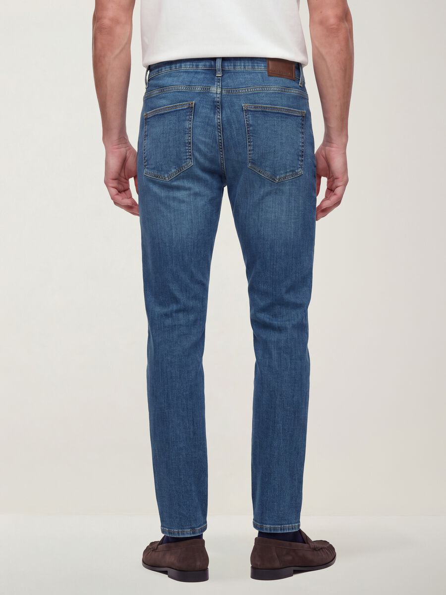 Blue skinny stretch-cotton jeans_2