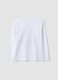 White relaxed-fit T-shirt in pure organic cotton with skeleton print_2