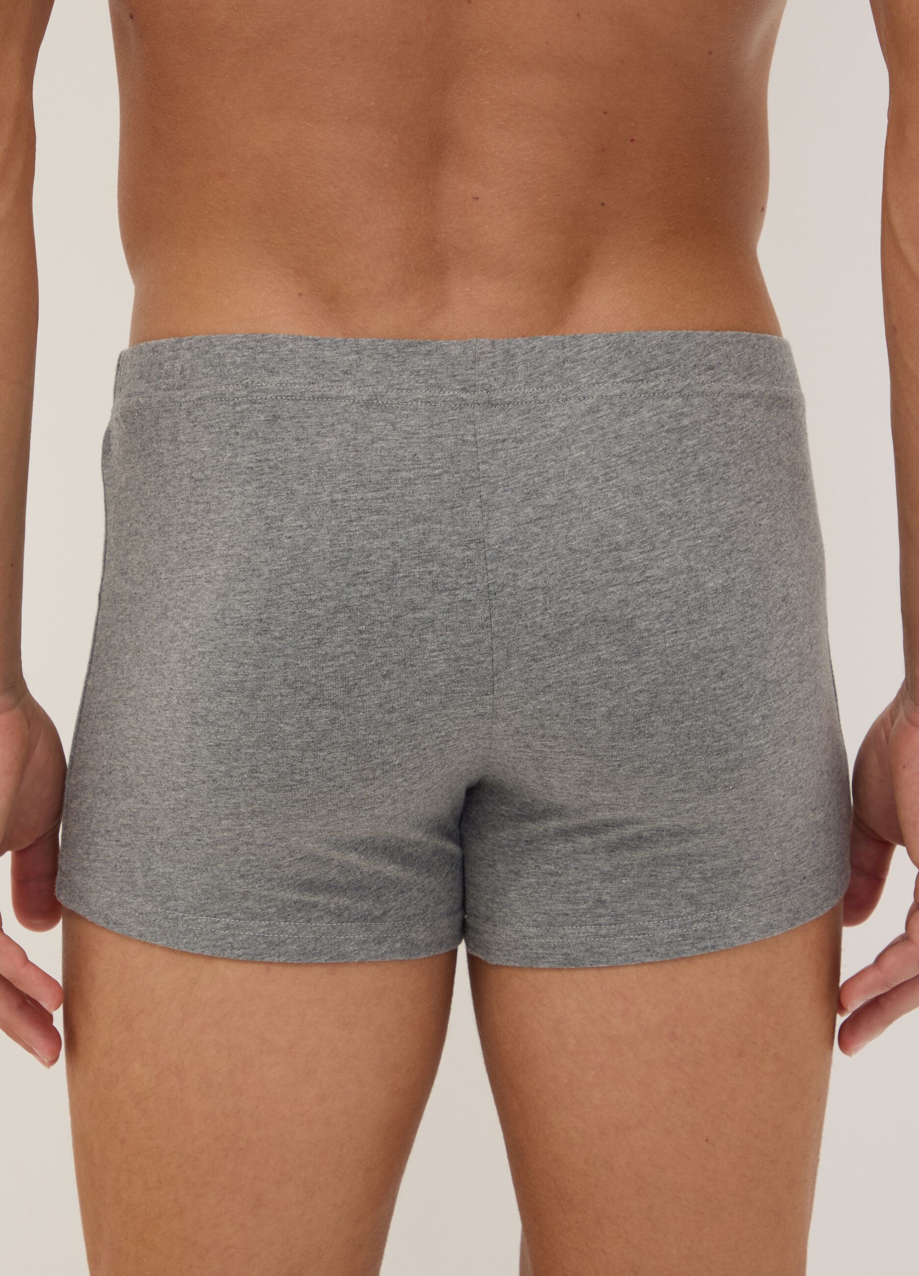 Grey organic cotton boxer shorts