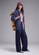 Blue stretch wide-leg trousers ALTAVIA STUDIO_0