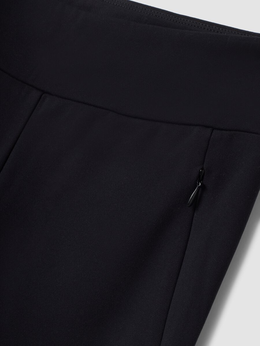 Black stretch leggings with zip pockets ALTAVIA STUDIO_5