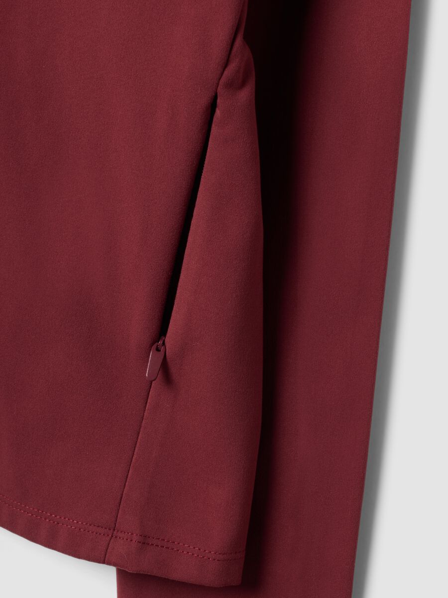 Red fitted full-zip jacket in stretch fabric &ndash; ALTAVIA STUDIO_6