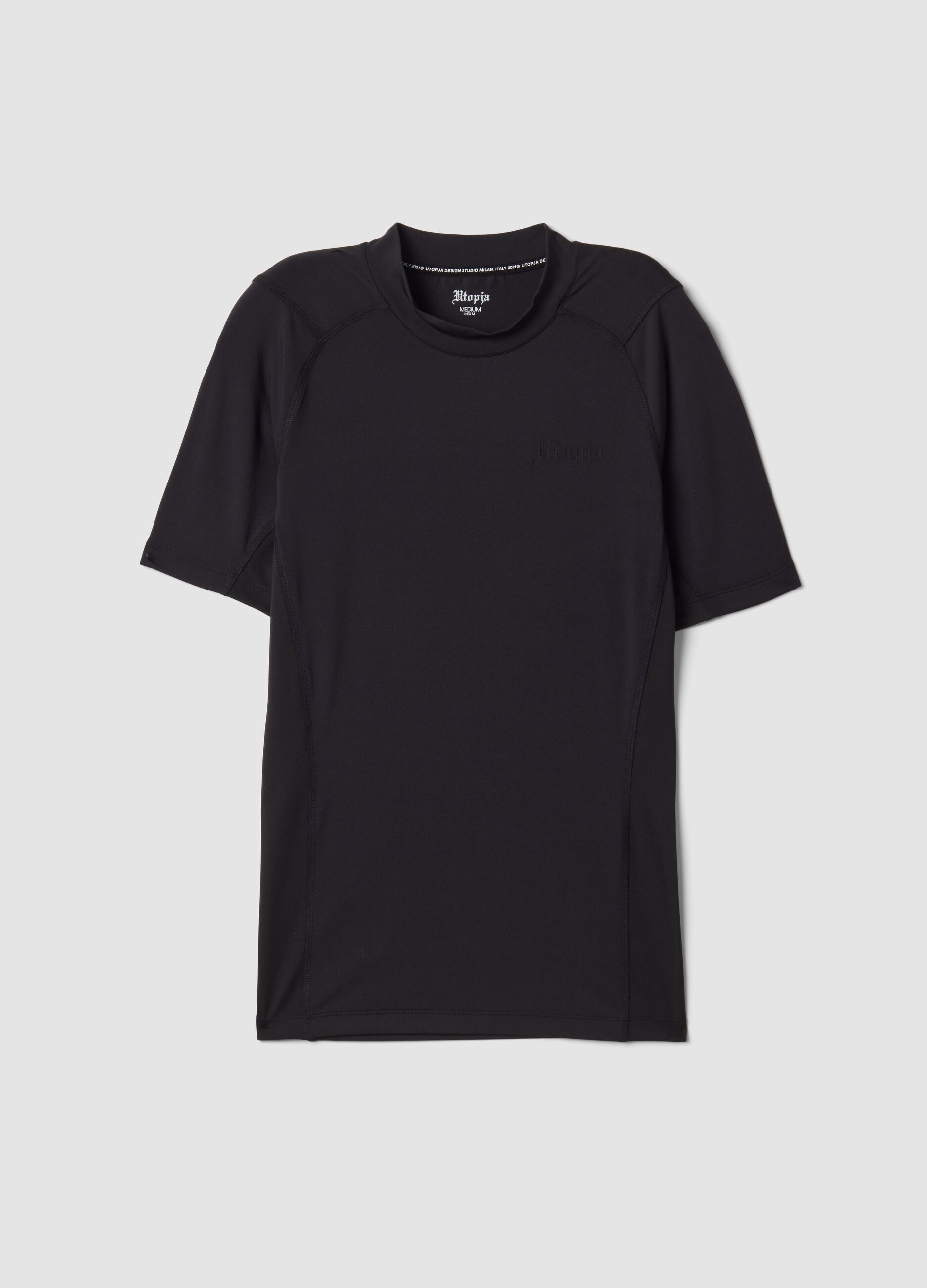 Techincal T-shirt Fitted Black