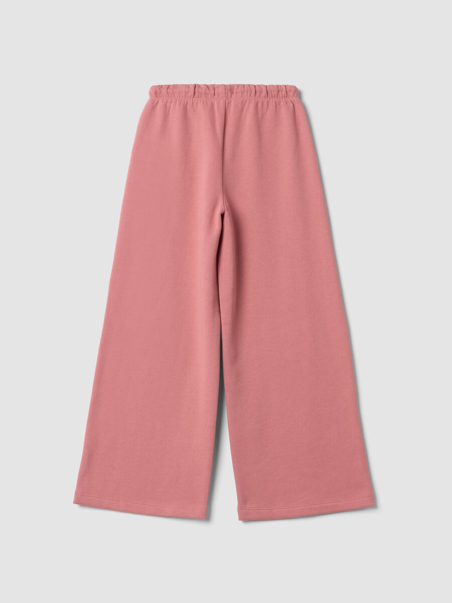 Dusty pink pure cotton regular-fit trousers_1