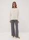 Black organic cotton crew-neck pyjamas_0
