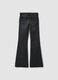 Black stretch-cotton flare jeans_6