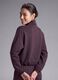 Cropped purple full-zip soft-touch jacket with stand-up collar ALTAVIA STUDIO_1