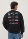 Black cotton-blend AC/DC printed sweatshirt_3