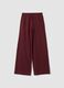 Pantaloni culotte viola in puro cotone_0