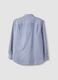 Camicia blu e bianca in puro cotone a righe regular fit_2