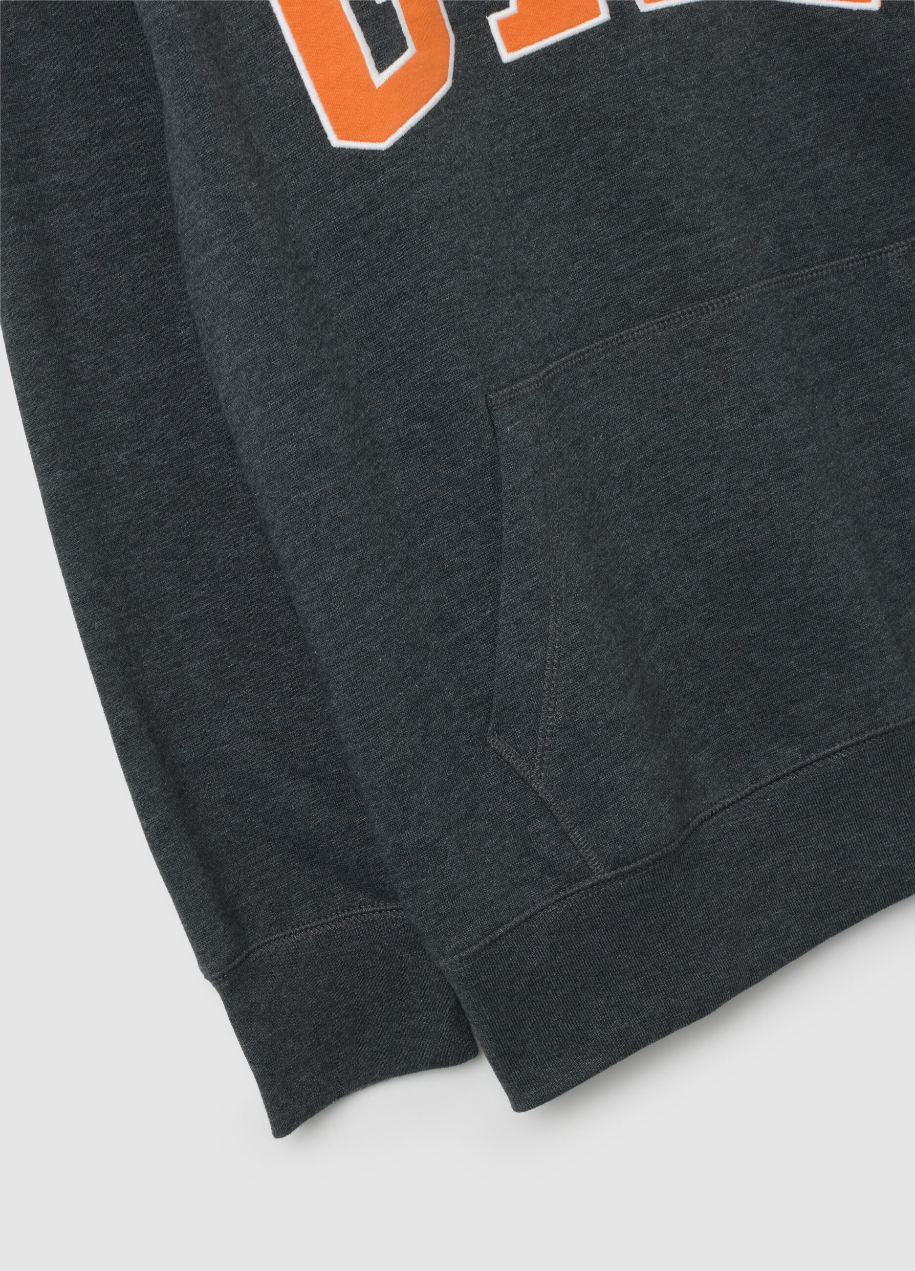 Hoodie with embroidered logo
