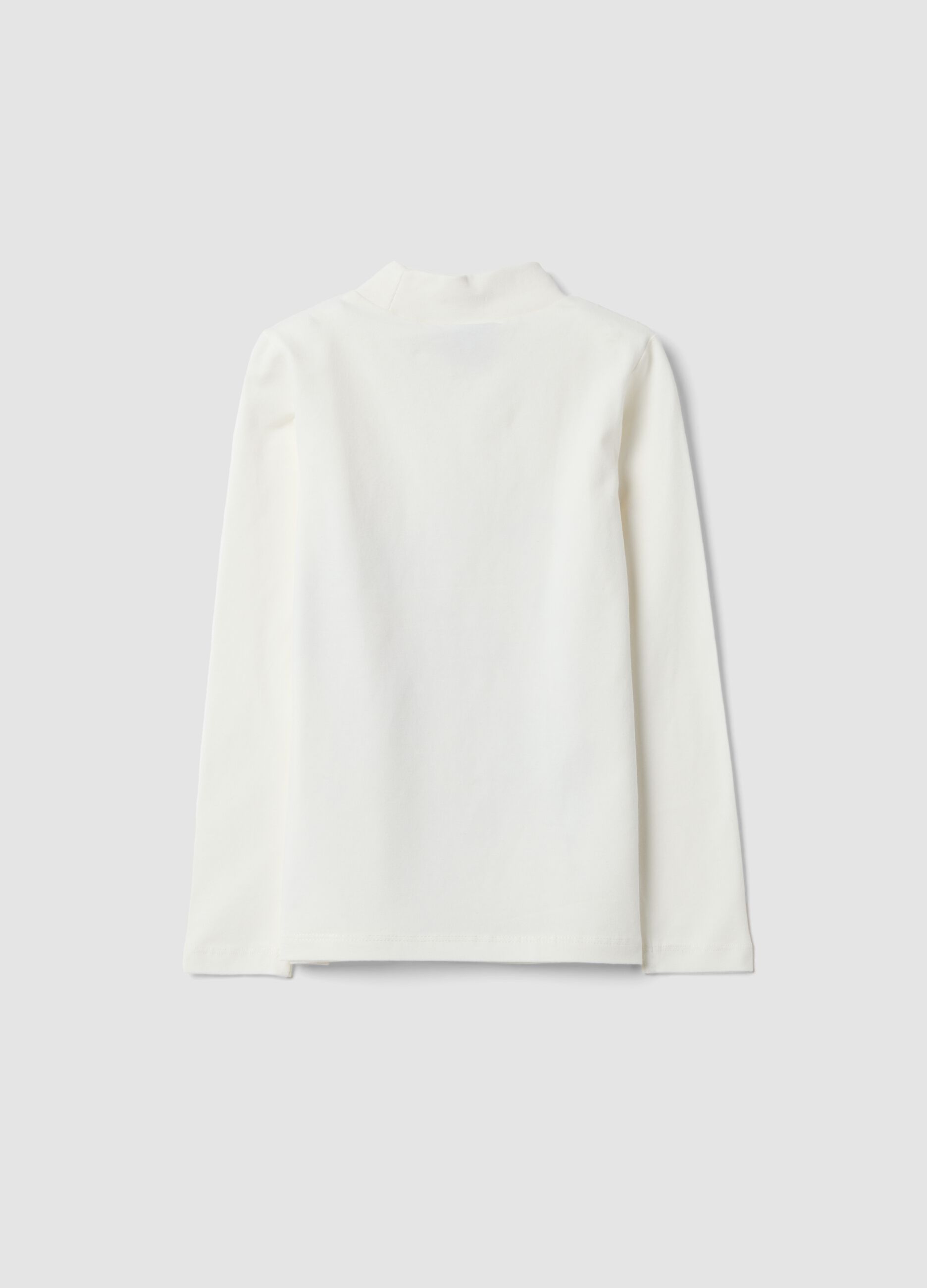 White stretch cotton T-shirt with K-Pop Demon Hunters print