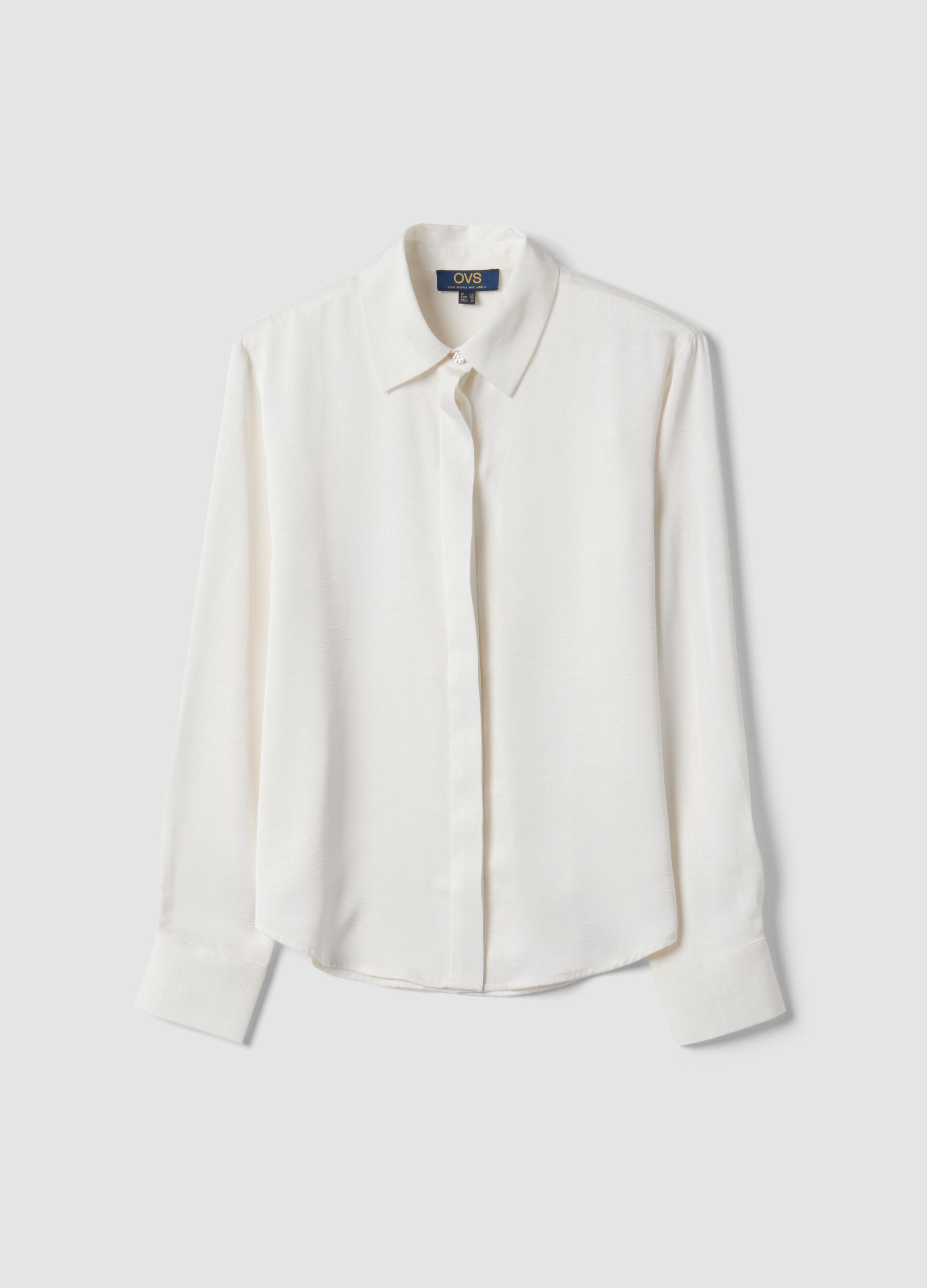 Camicia bianca regular fit con colletto classico