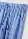 Multicolour striped pure viscose jogger trousers regular fit_5