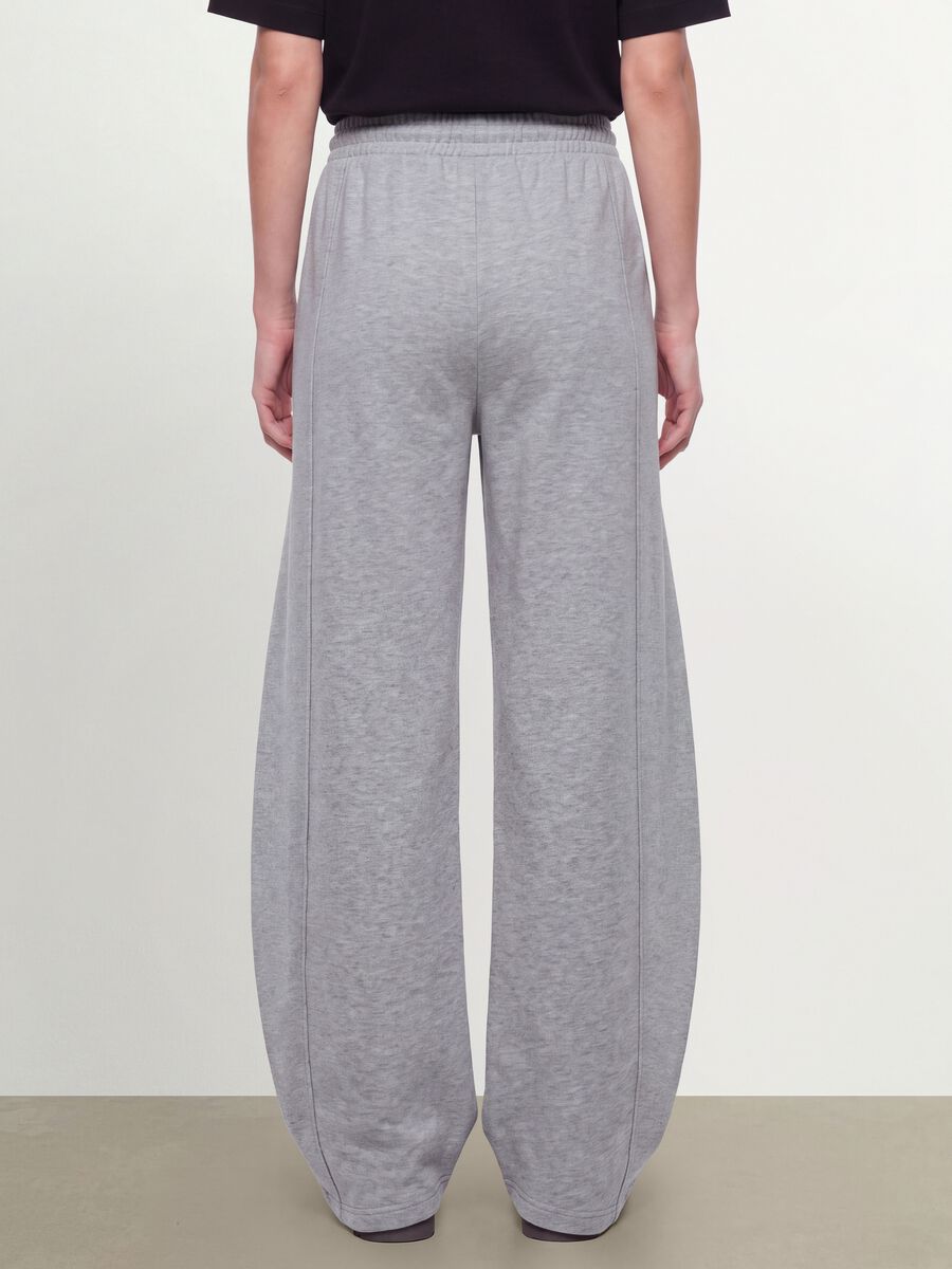 Jogger grigi in misto cotone barrel fit_3