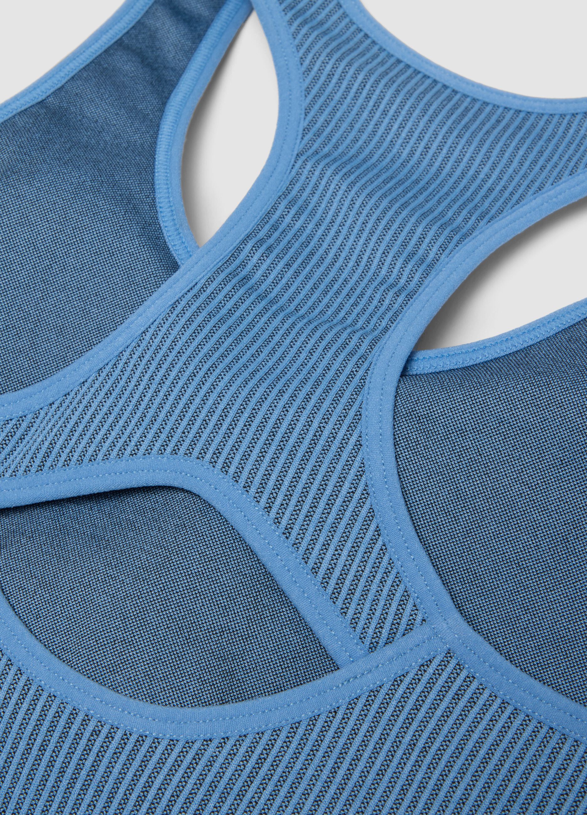 Blue sports bra in stretch fabric ALTAVIA RUNNING