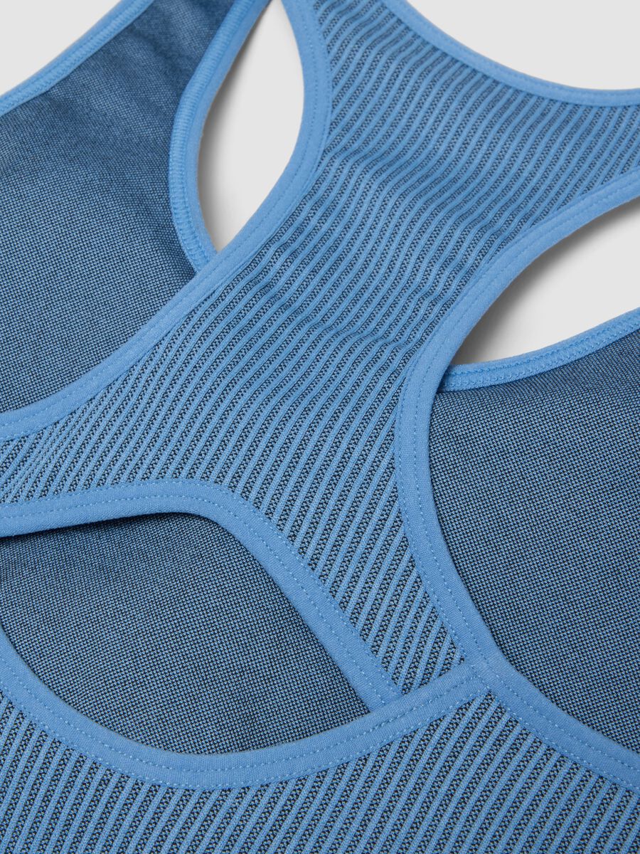 Blue sports bra in stretch fabric ALTAVIA RUNNING_4
