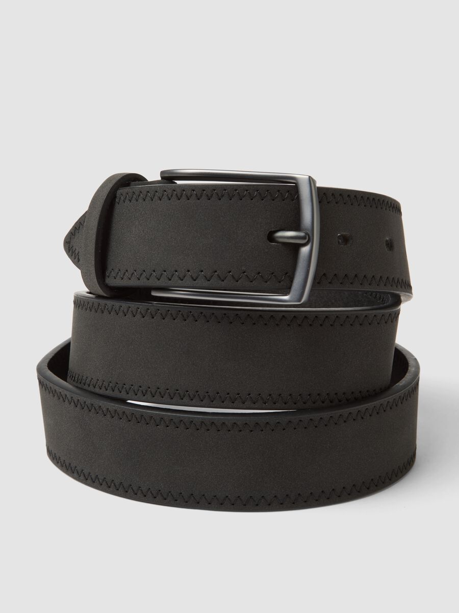 Black belt with pin buckle_2