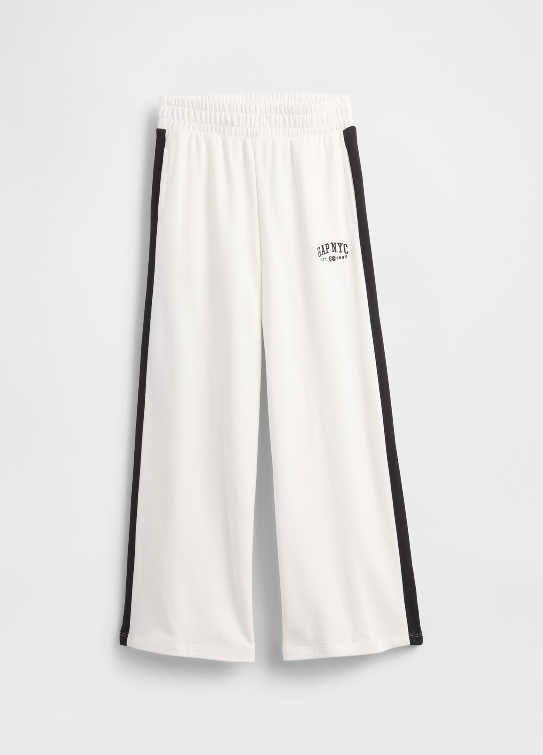 White cotton trousers for girls