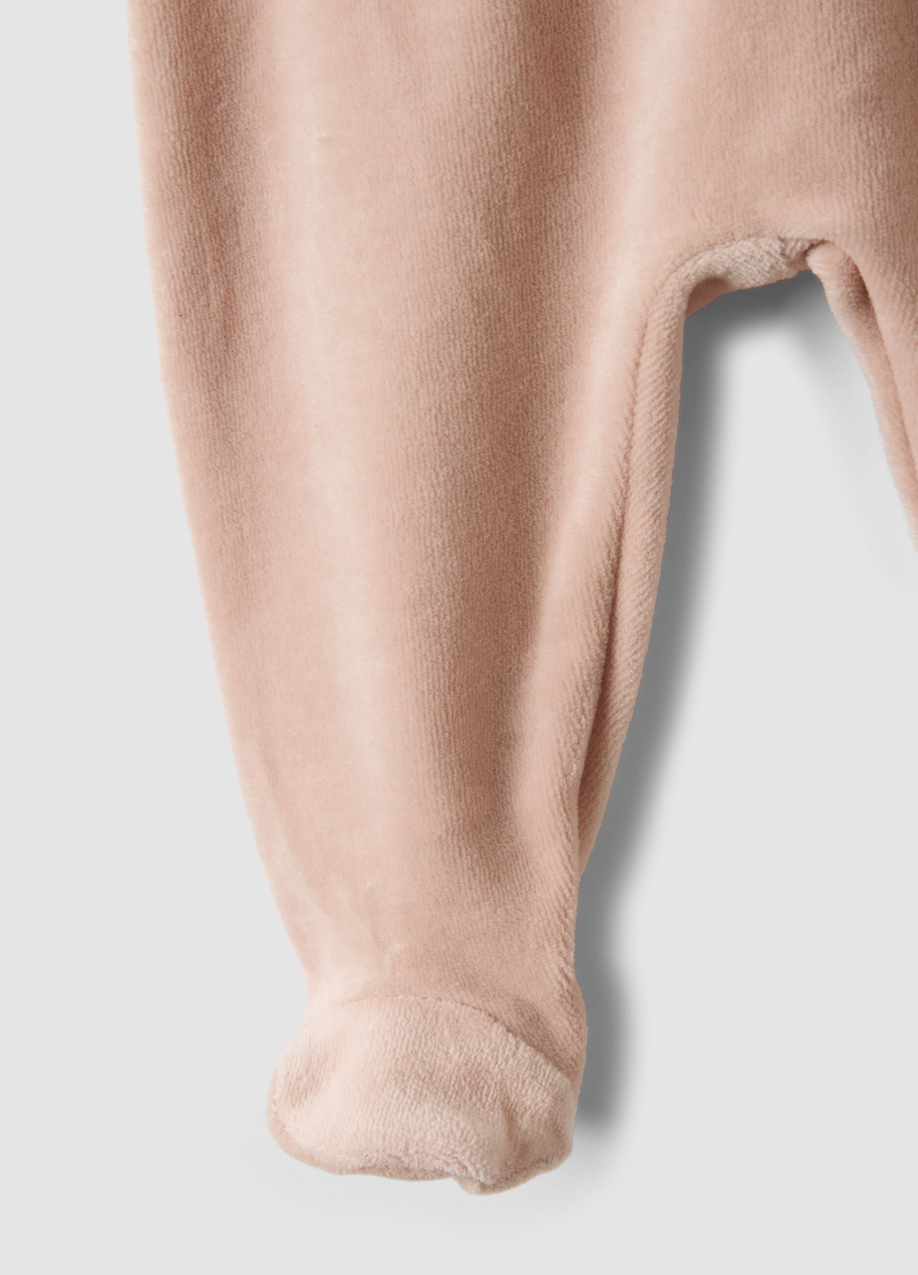 Completo rosa in misto cotone a maniche lunghe