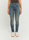 Regular fit blue stretch denim jeans_1