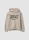 Beige cotton-blend hoodie with logo for boys_3