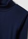 Midnight blue organic cotton roll-neck jumper_2