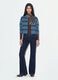 Jeans blu flare in cotone elasticizzato_4