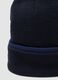 Blue beanie with turn-up_2