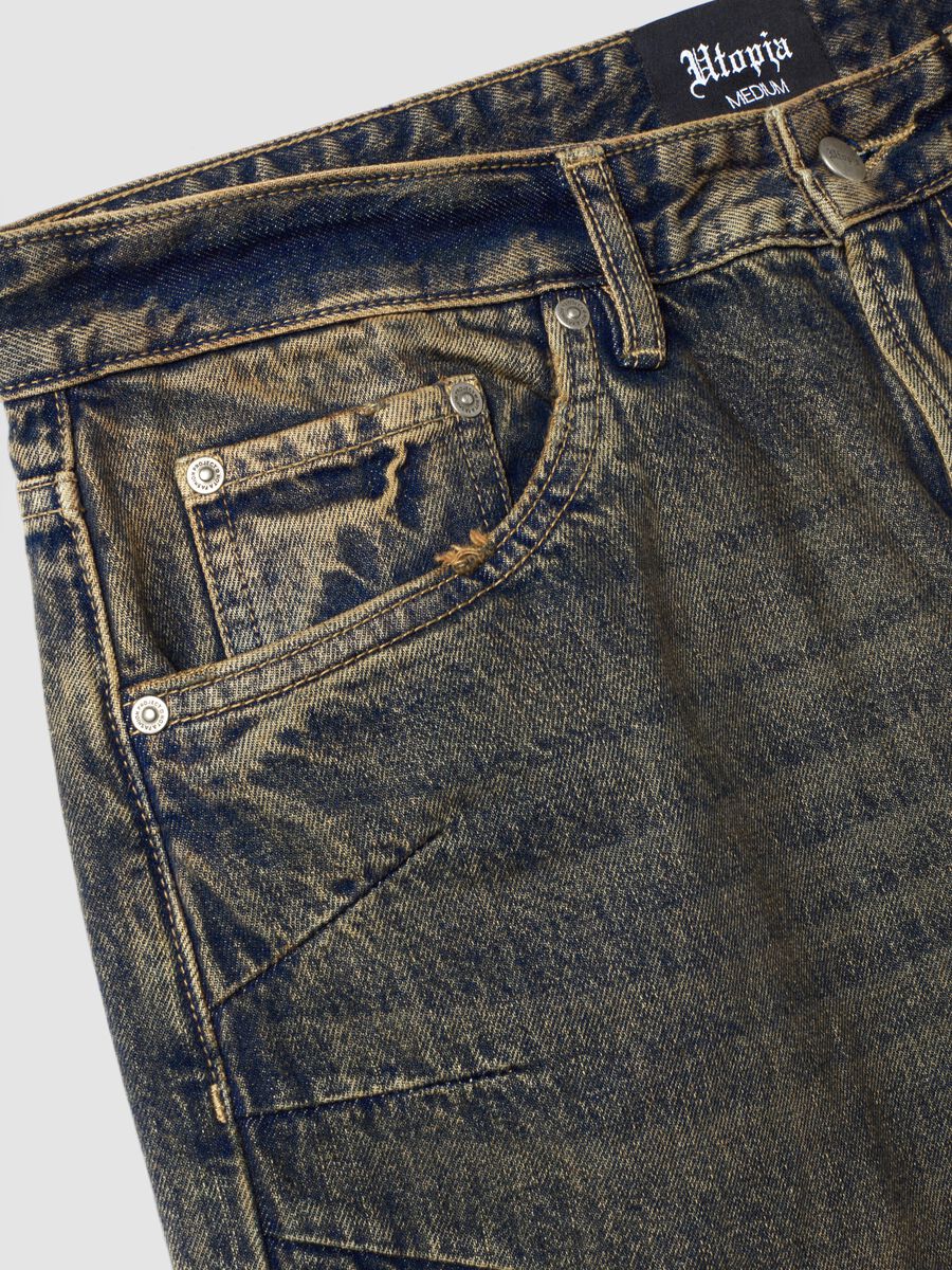 Vintage Wide-Leg Denim in Dark Blue_7
