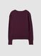 Maglia viola in misto viscosa a girocollo_6