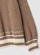 Brown viscose-blend jumper with striped trims, regular fit_2