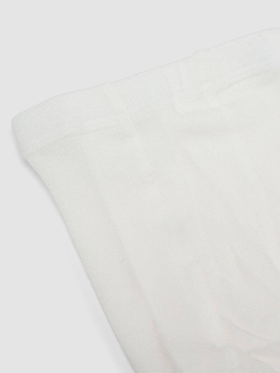 White ribbed stretch tights_2