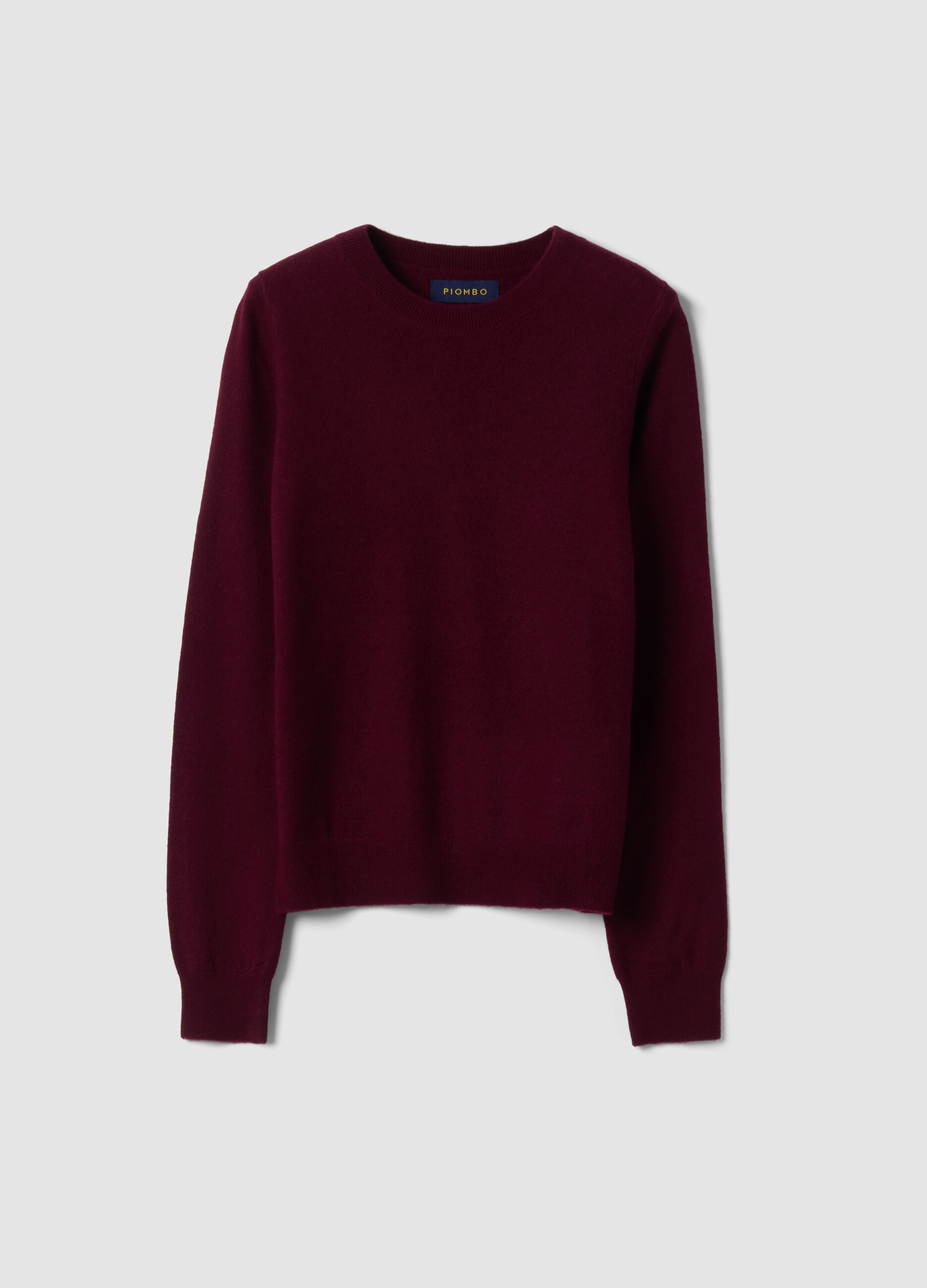 Maglia rossa in pura lana a girocollo