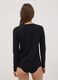 Black stretch organic cotton crew-neck top_3