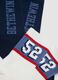 3-pack of multicolour short socks in stretch organic cotton with pattern_1