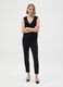 Black oversized pure viscose blouse_1