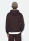 Brown cropped pure-cotton hoodie with oversized fit_3