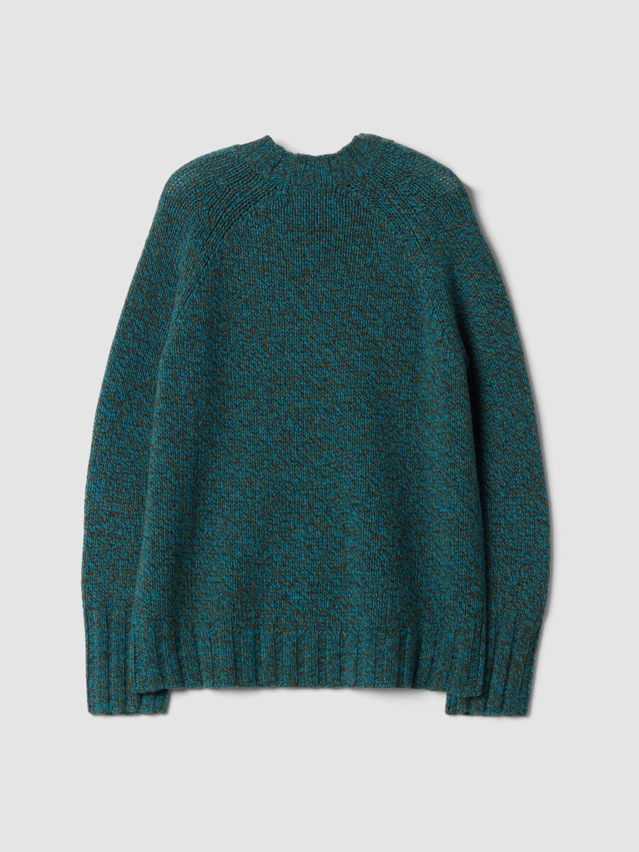 Green wool-blend crew-neck jumper_2