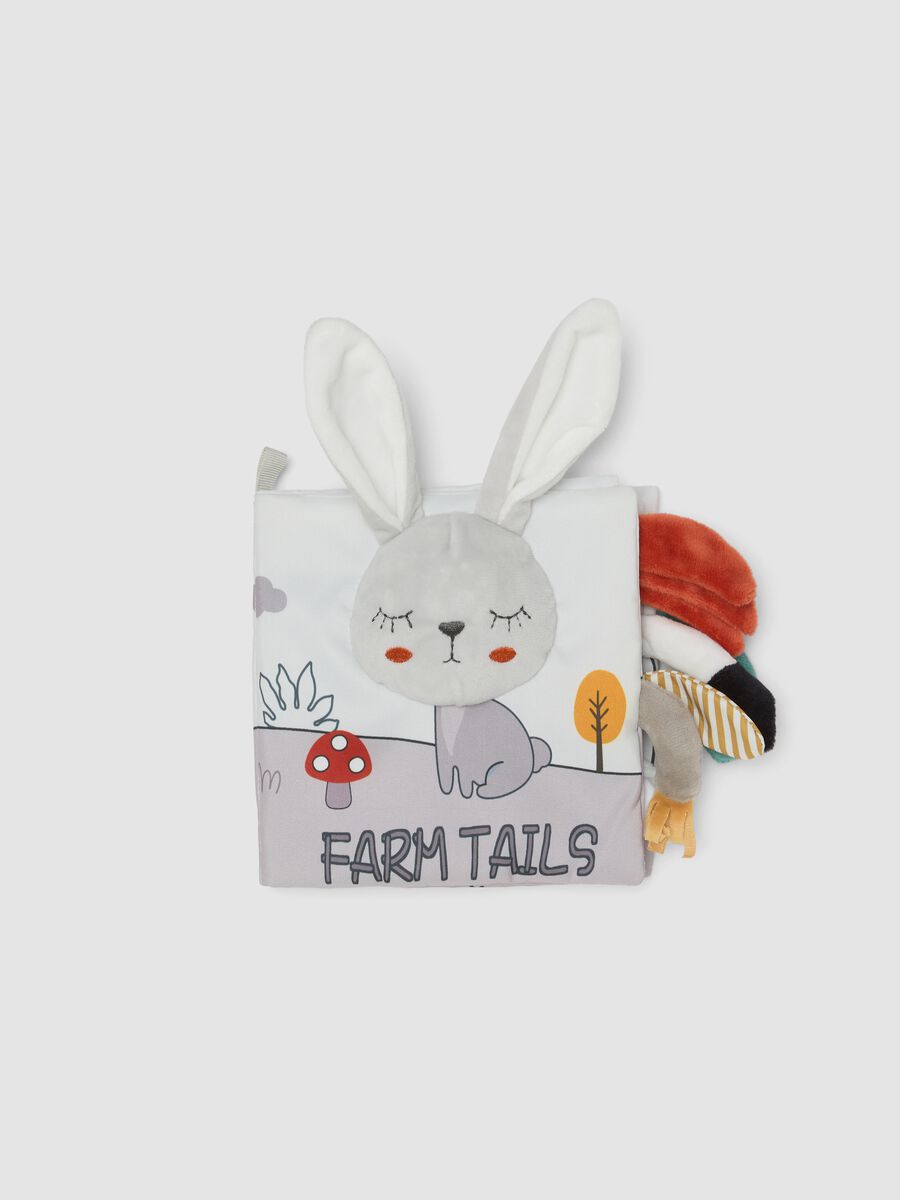 Multicolour sensory baby book with farm animals_0