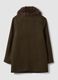 Brown wool and viscose blend coat with faux-fur collar_2