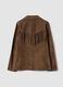 Brown fringed genuine leather jacket &ndash; regular fit_7