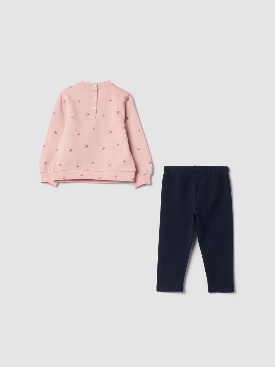Multicolour pure cotton set with floral print_1